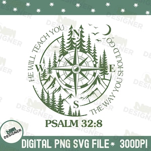 Dio guida i cristiani PNG SVG, design alla moda di versetti della Bibbia per uomini, sublimazione della fede di Gesù, maglietta del gruppo giovanile cristiano PNG, Dio guida Png