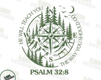 God Guides Christian PNG SVG, Trendy Bible Verse Design for Men, Jesus Faith Sublimation, Christian Youth Group Shirt PNG, God Guides Png