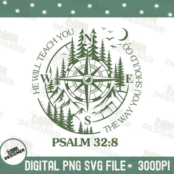 God Guides Christian PNG SVG, Trendy Bible Verse Design for Men, Jesus Faith Sublimation, Christian Youth Group Shirt PNG, God Guides Png