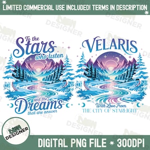 Velaris PNG, City of Starlight ACOTAR Sublimation Design, The Night Court PNG, Sarah J Maas Fantasy Quote Png, Acotar Png, Romantasy Readers