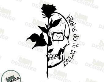 Villains Do It Better PNG, Dark Romance Book Art, Retro Anti Hero Sublimation, Edgy Morally Grey Character, Trendy Villaincore Design