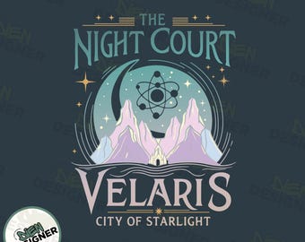 Fantasy Quote PNG, Velaris City of Starlight Design, Night Court Inspired Art, ACOTAR Bookish Aesthetic, Bookish Fantasy Digital Download