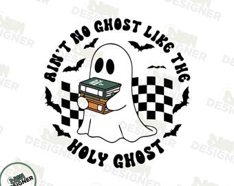 Lustiges christliches Halloween PNG SVG, religiöses Halloween PNG Design, niedlicher Geist Glaube Sublimation, christliches Halloween-Shirt Png
