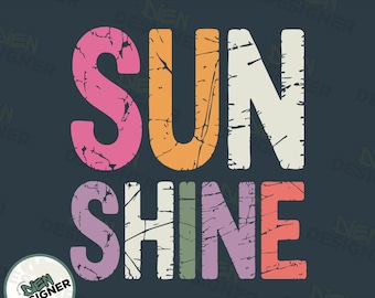 Sunshine PNG, Retro Beach Life Summer Design, Neon Distressed Sublimation PNG, Lake Pool River Shirt PNG, Trendy Vacation Sun Png