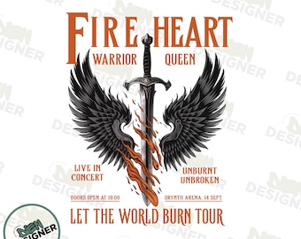 Fireheart PNG, Aelin Galathynius Quote Design PNG, You Do Not Yield Sublimation, Throne of Glass PNG, Strong Female Fantasy Readers Png