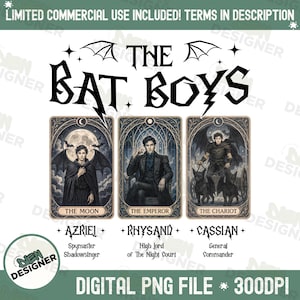 Carta de Tarô Bat Boys PNG, Fantasia de Rhysand Cassian Azriel PNG, Corte Noturna de ACOTAR PNG, Asas Ilírias PNG Estéticas, Design de Camisa Livreira PNG