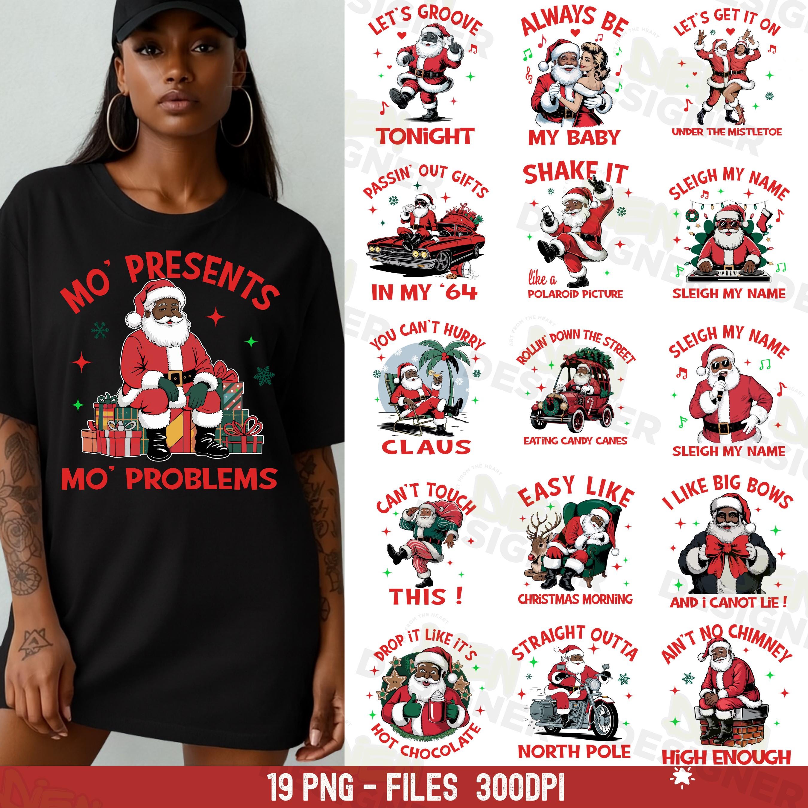 Black Santa Claus Shirt