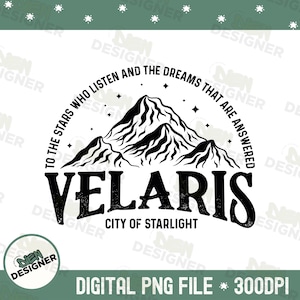 Velaris City of Starlight PNG, Fantasy Quote PNG, Night Court ACOTAR Design, Fantasy Reader png, Acotar Digital png, Fantasy Book Lover Art