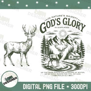 Christian Deer Shirt PNG, Faith Based Hunting Sublimation Design, Bible Verse Antler PNG, Christian Hunters PNG, Christian Vintage Png