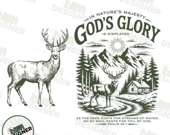 Christian Deer Shirt PNG, Faith Based Hunting Sublimation Design, Bible Verse Antler PNG, Christian Hunters PNG, Christian Vintage Png