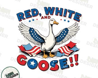 4. Juli Gans PNG, lustige Vaterländische Kokette PNG, Retro Unabhängigkeitstag PNG, Nettes Amerika Ästhetik Png, Vaterländische Gans Png