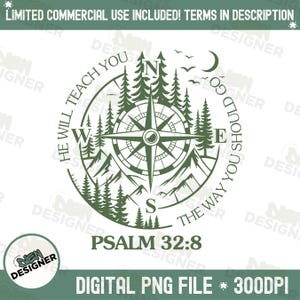 God Guides Christian PNG SVG, Trendy Bible Verse Design for Men, Jesus Faith Sublimation, Christian Youth Group Shirt PNG, God Guides Png