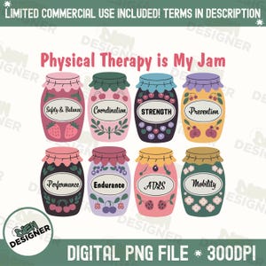 Physical Therapy Is My Jam PNG, PT Sublimation File, Healthcare PNG, Physical Therapy Shirt Png, Retro Groovy Medical Design for Therapist