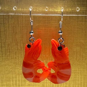 Shrimp drop earrings