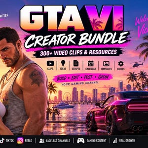 GTA VI Creator Launch Kit – Über 200 GTA 6 Content-Ressourcen für YouTube & Kurzfilme