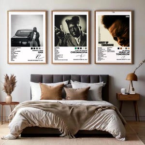 8 impressões de arte de parede de músicos para download instantâneo - pôsteres de música moderna para decoração de casa - arte de hip hop, pop, indie e R&B - downloads de arte digital