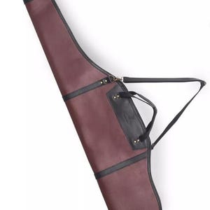 Rifle Bag Case Genuine Leather Rifle Bag Hunting Sleeve Shotgun Scabbard