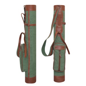 Canvas Golf Club Carry Bag Golf Pencil Bag Sunday Golf Club Bag with Pocket