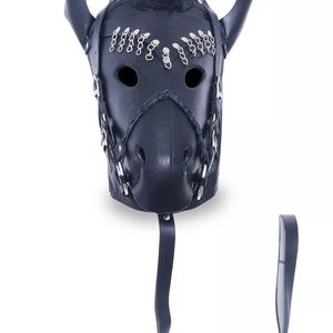 Real Genuine Leather Pony Play Horse Mask Hood Fetish Mask Adult Cosplay Gifts For Him
