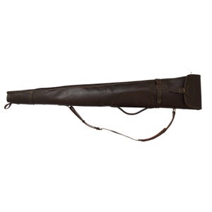 Genuine Real Leather Shotgun Slip Case Hunting  Bag Shooting Padded Carry Case