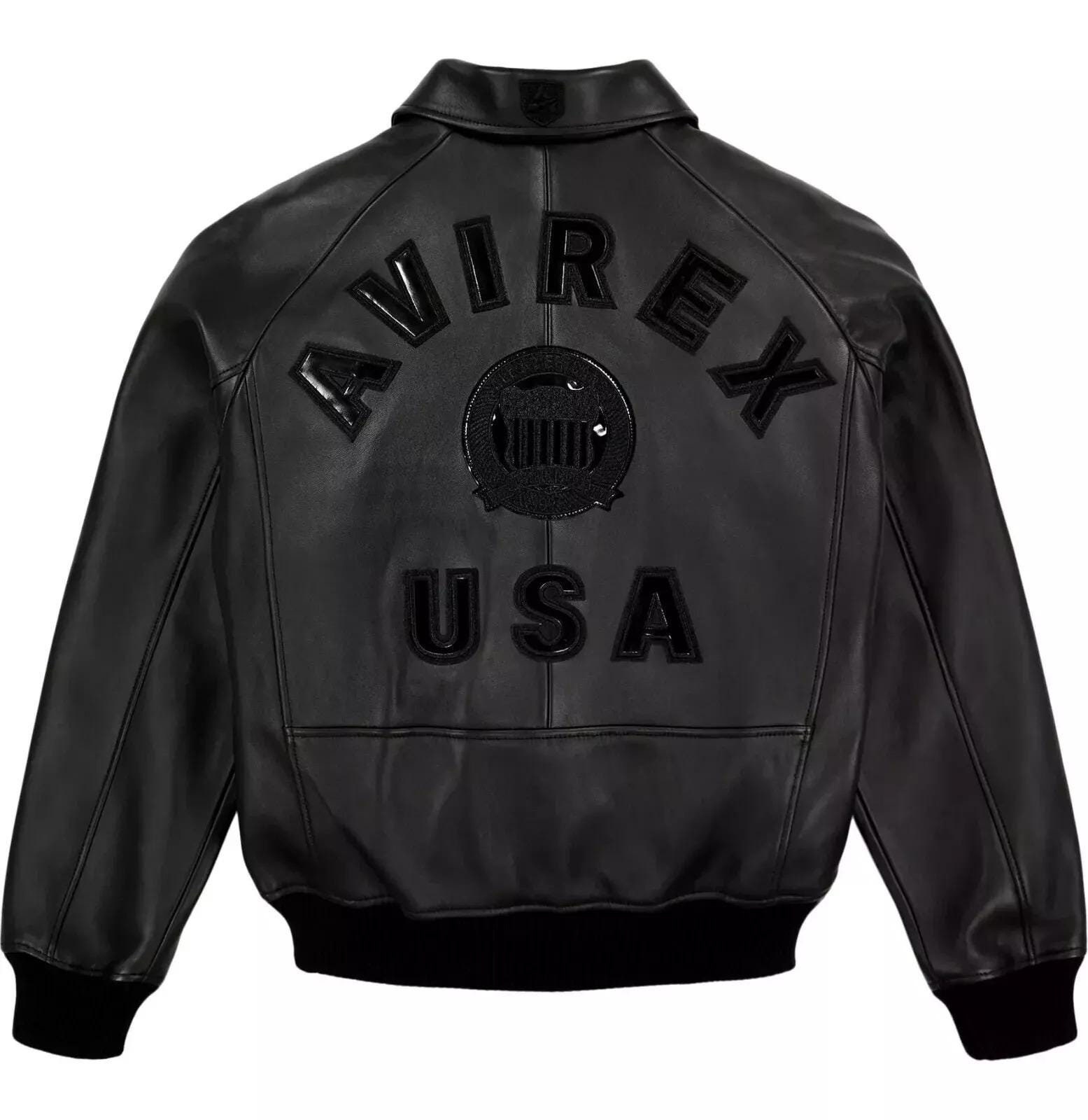 Avirex A-2 Real Leather Bomber Jacket Vintage 80s Boxy Fit