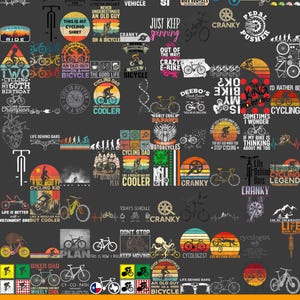Cycling Sublimation Bundle, Cyclist PNG, Bicycle Quotes PNG, Road Warrior, Tour de Force PNG, Sublimation