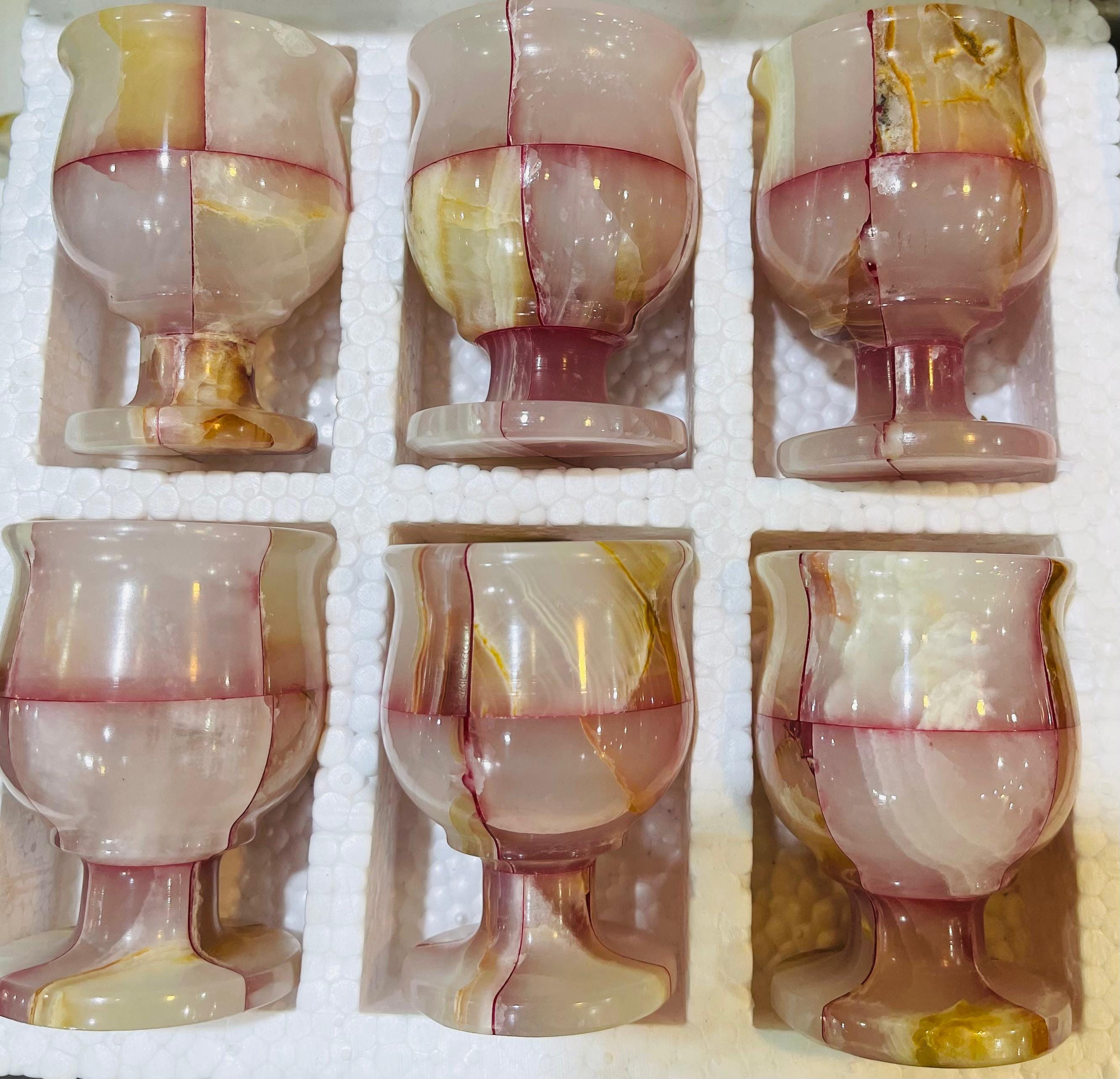 Onyx wine glasses - Etsy 日本