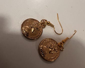 Antique Coin Earrings