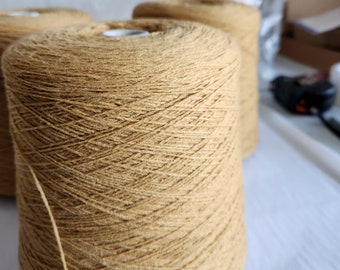 2/17 Antique Gold Acrylic Cone Yarn