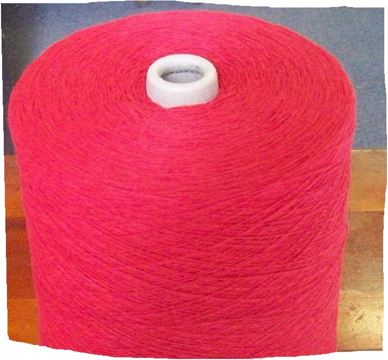 Red Cotton Yarn 62 Knitting Crochet weaving and machine knitting yarn