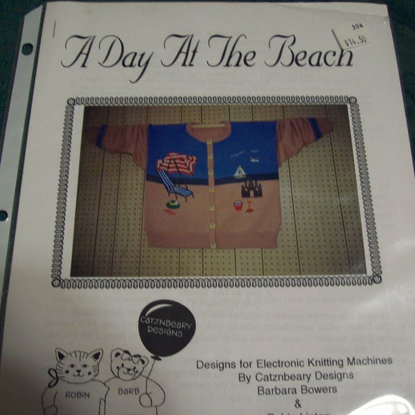 A Day At The Beach Graphic Designs and Disk for machine knitting and hand knitting Now On Sale