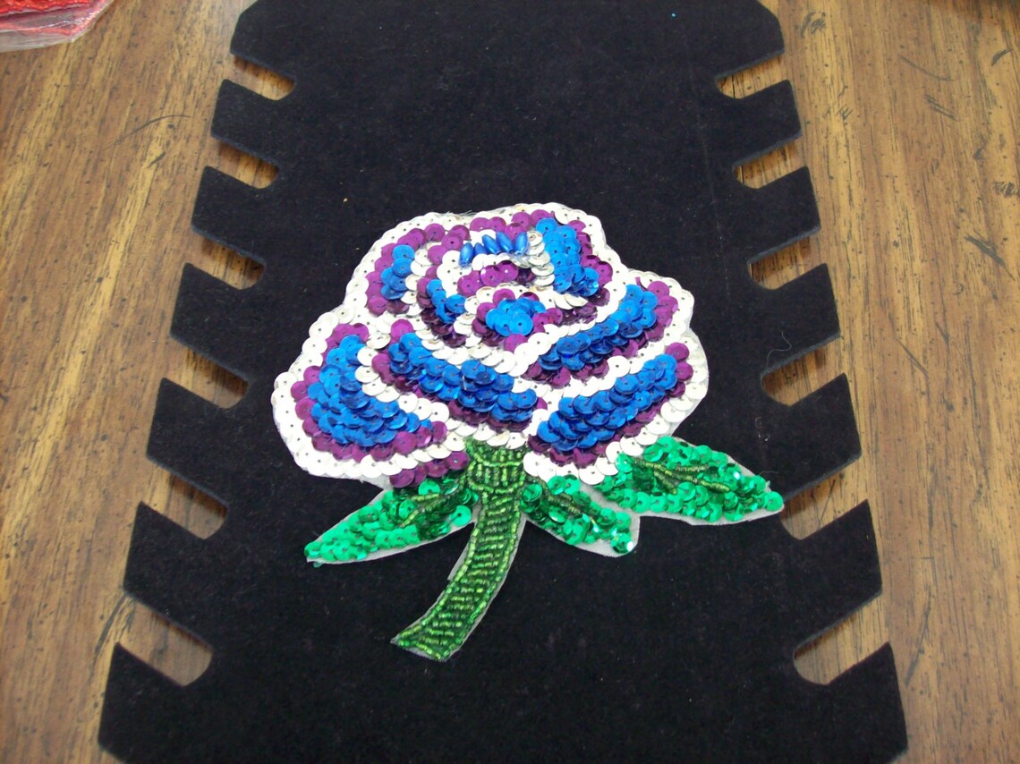 Flower Sequin Appliqué Sewing Sequin Appliqué Knitting Etsy