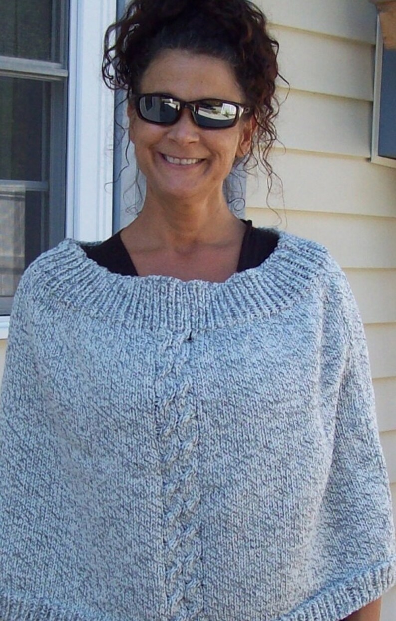Bulky Machine Knitting Cape Patterns in Two Styles Chunky Etsy