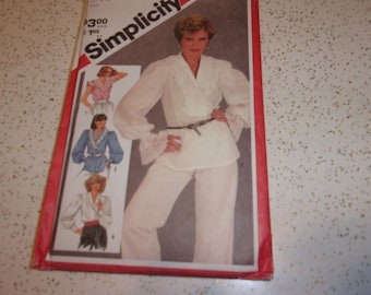 Simplicity 5478, Size 6 and 8 Blouse Pattern