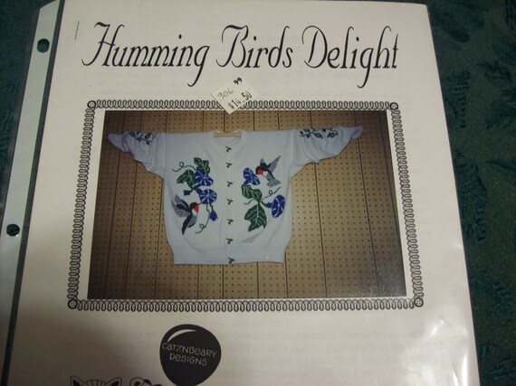 Machine Knitting Patterns Hand Knitting Graphics Brother Disk Knitking Disk Electronic Knitting Machines Humming Birds Now On Sale