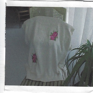Machine Knit sweater Pattern, Boatneck Sweater pattern, Cap Sleeve Sweater Pattern, Digital Machine knitting Pattern
