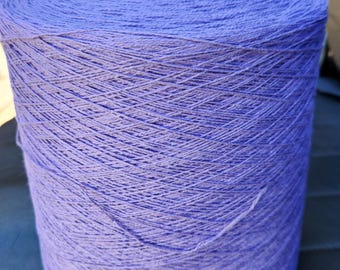 Purple Cotton Yarn Cone 6/2, Weaving, Knitting, Crochet, Sock Yarn