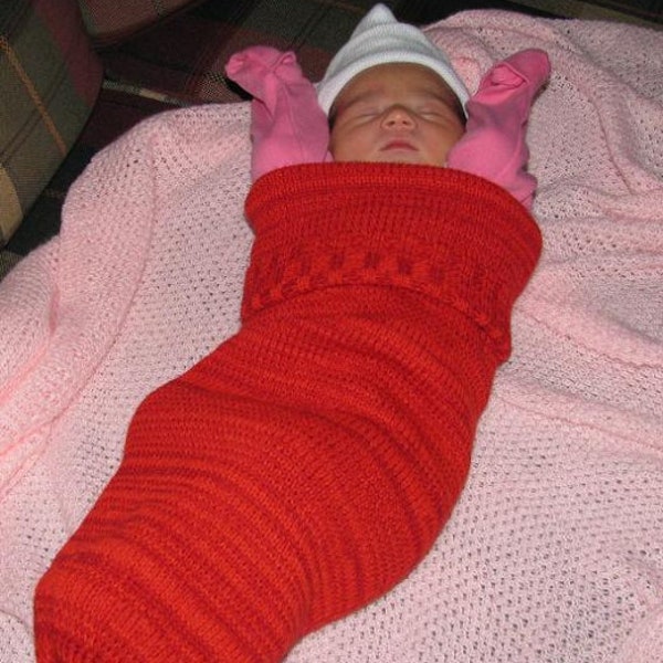 Digital Machine Knitting Pattern, Baby Cocoon Pattern for the Valentine Day Baby