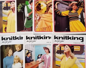 KnitKing Magazines, Standard Knitting Machine Patterns, 1973 Knitking Patterns, Knitking is the same as Brother Knitting Machines