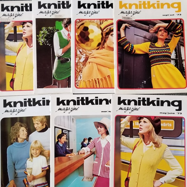 KnitKing Magazines, Standard Knitting Machine Patterns, 1973 Knitking Patterns, Knitking is the same as Brother Knitting Machines