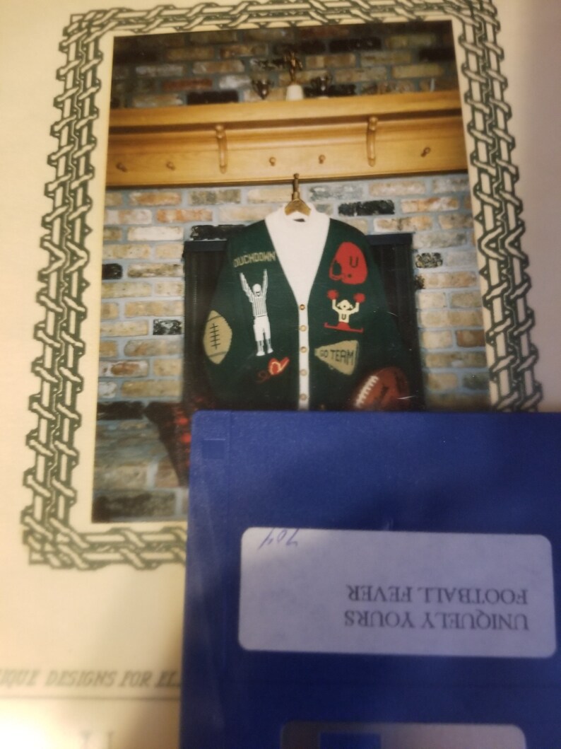 DAK Designs Mylar Designs FootBall Fever Designs Knitking Knitting Designs Brother Knitting Machine Designs Football Sweater Designs