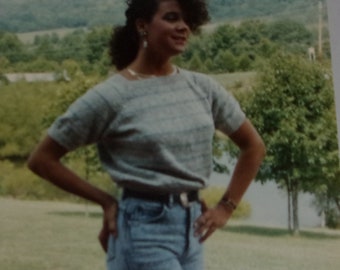 Digital Machine Knitting Pattern, Easy Raglan top, Pattern sizes small medium large