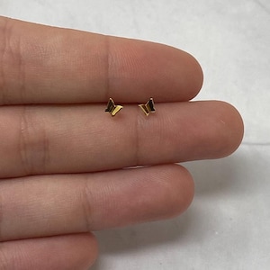 Tiny 14k Gold Butterfly Stud Earrings (Nickel Free)