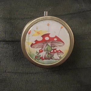 Mushroom image pill box Case Container FREE SHIPPING image 4