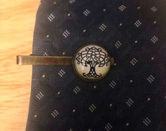 Celtic Tree of Life image tie clip-FREE SHIPPING-