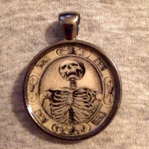 Skeleton Image Pendant Necklace-FREE SHIPPING image 1