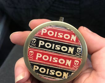 Poison image pill box-FREE SHIPPING-