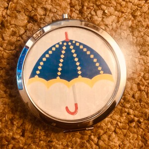 Umbrella Compact Mirror -Handmade-FREE SHIPPING