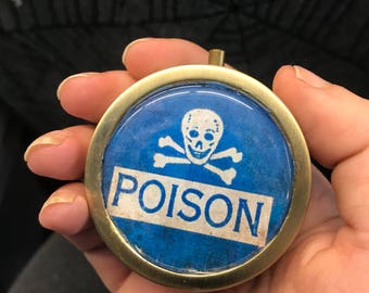 Poison image pill box-FREE SHIPPING-