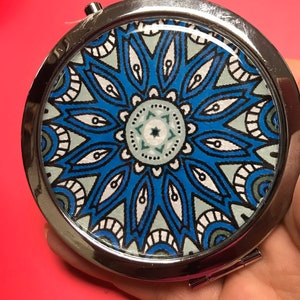 Mandala Art Image Compact Mirror -Handmade-FREE SHIPPING
